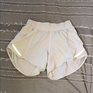 Size 2 white 4 inch Lululemon shorts